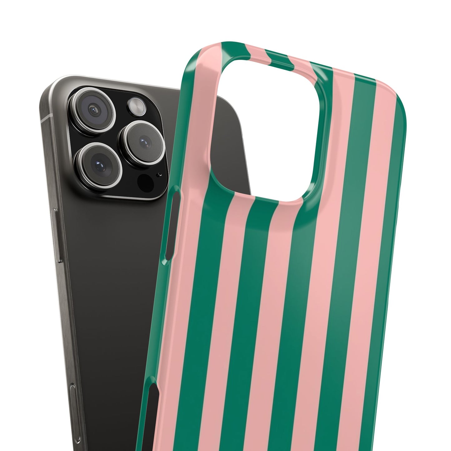 Striped Pink & Green