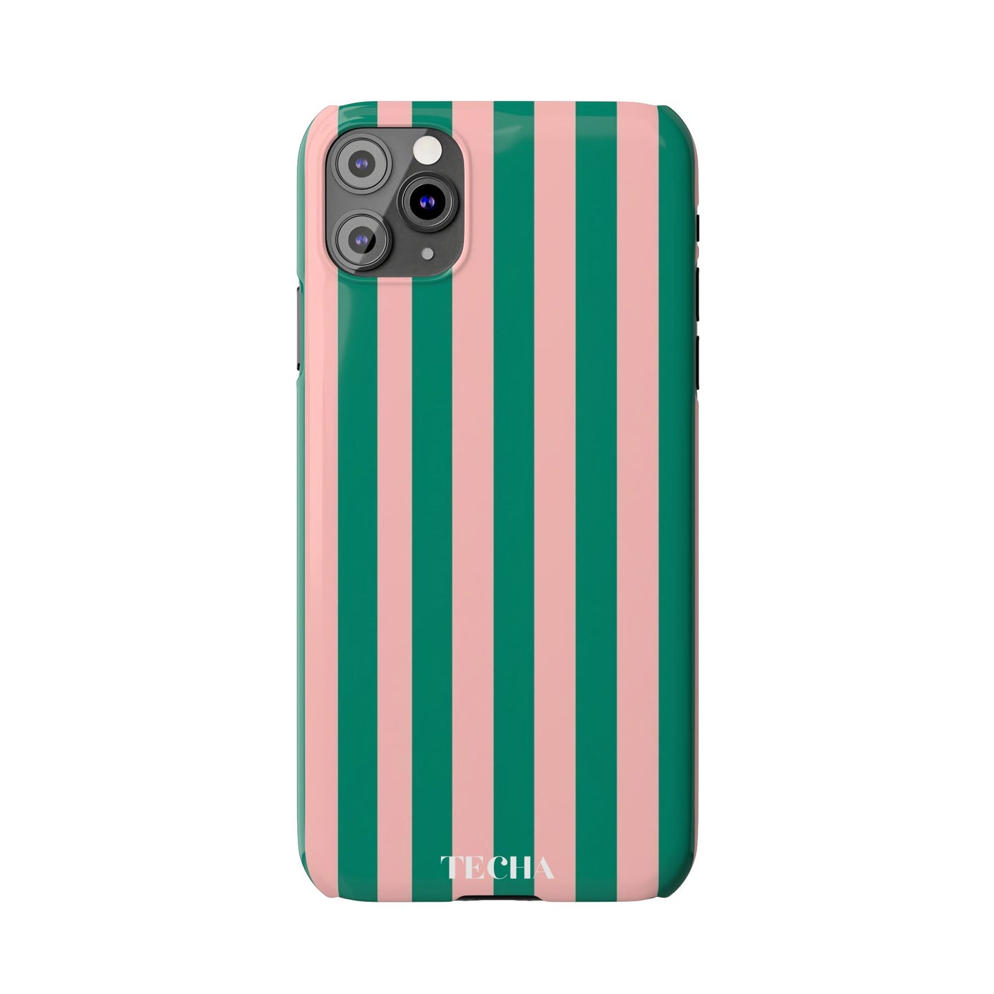 Striped Pink & Green