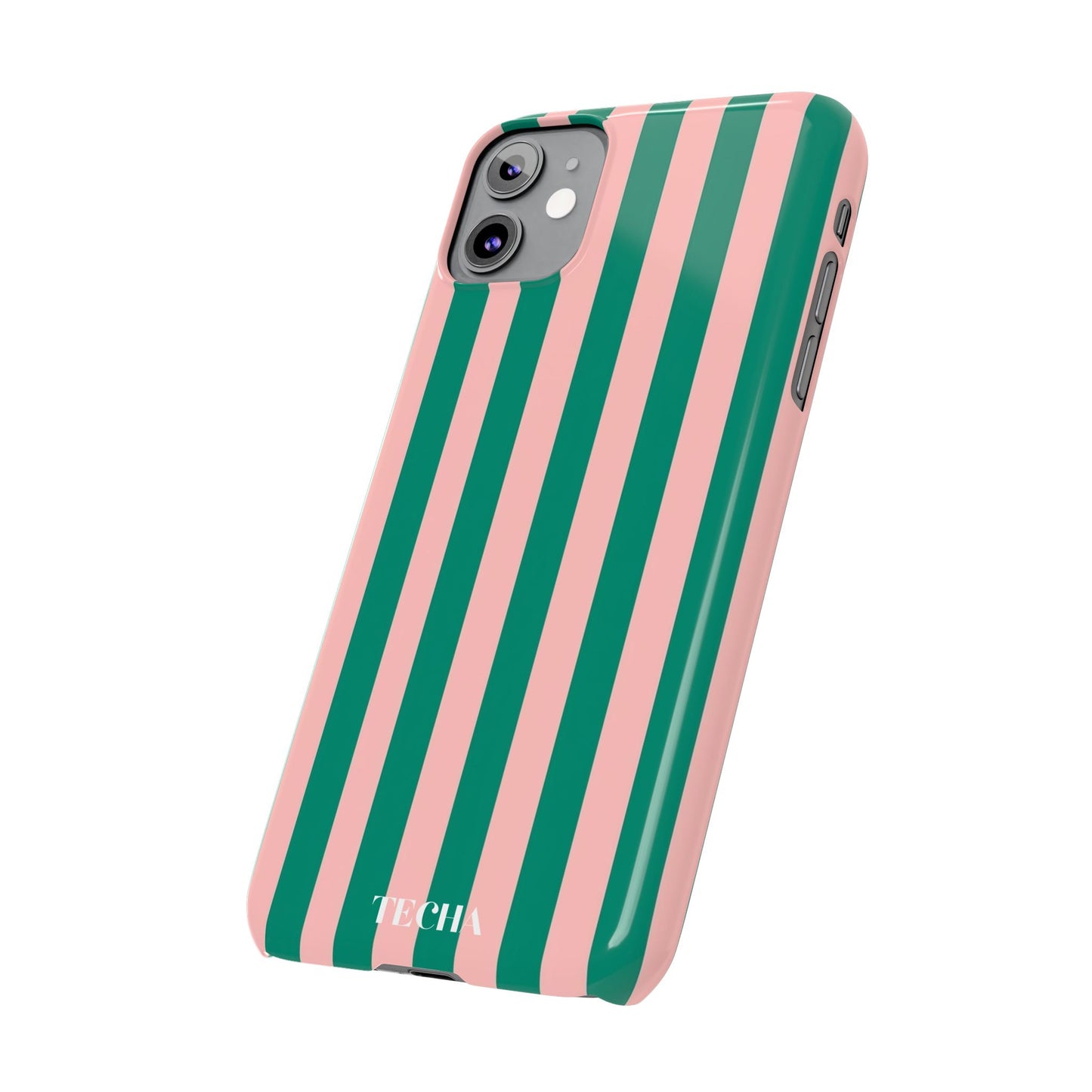 Striped Pink & Green