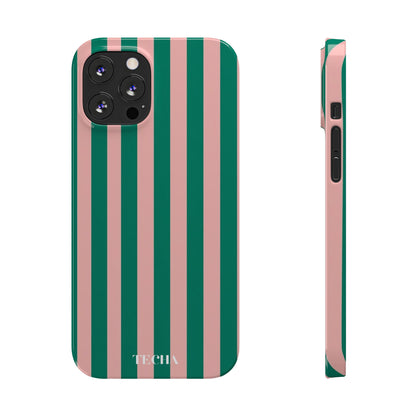 Striped Pink & Green