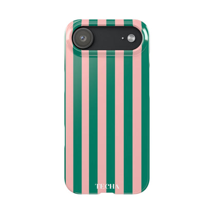 Striped Pink & Green