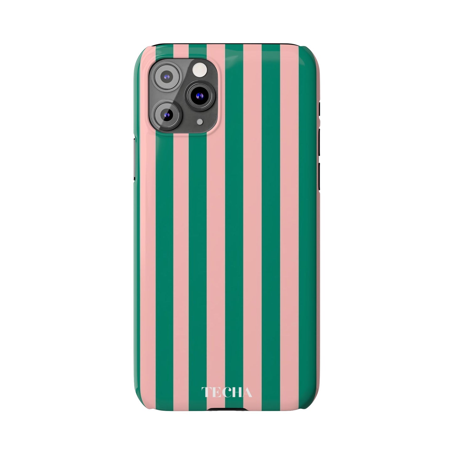 Striped Pink & Green