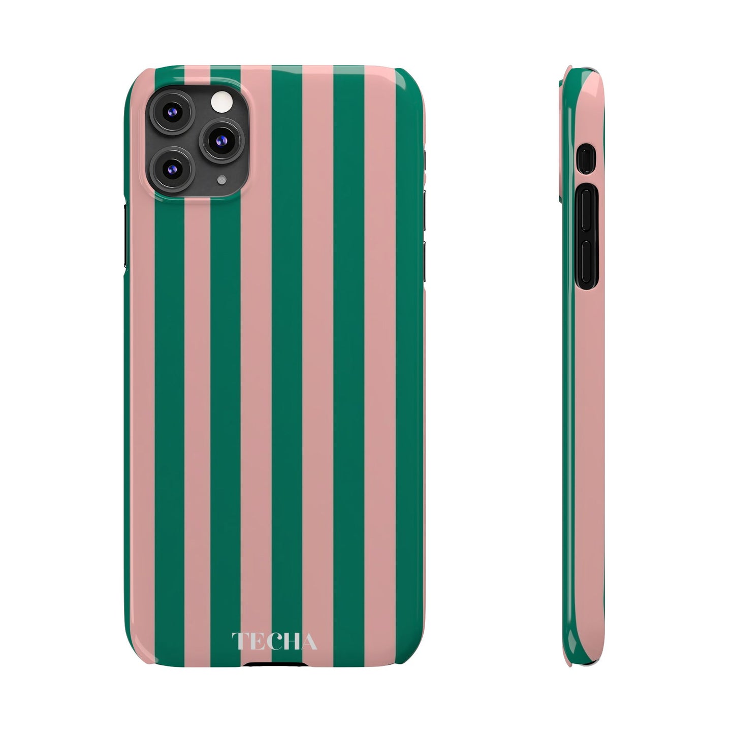 Striped Pink & Green