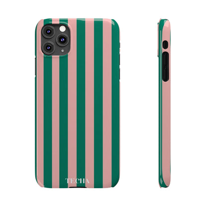 Striped Pink & Green