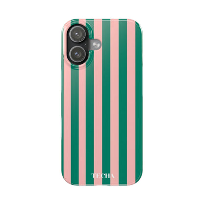 Striped Pink & Green