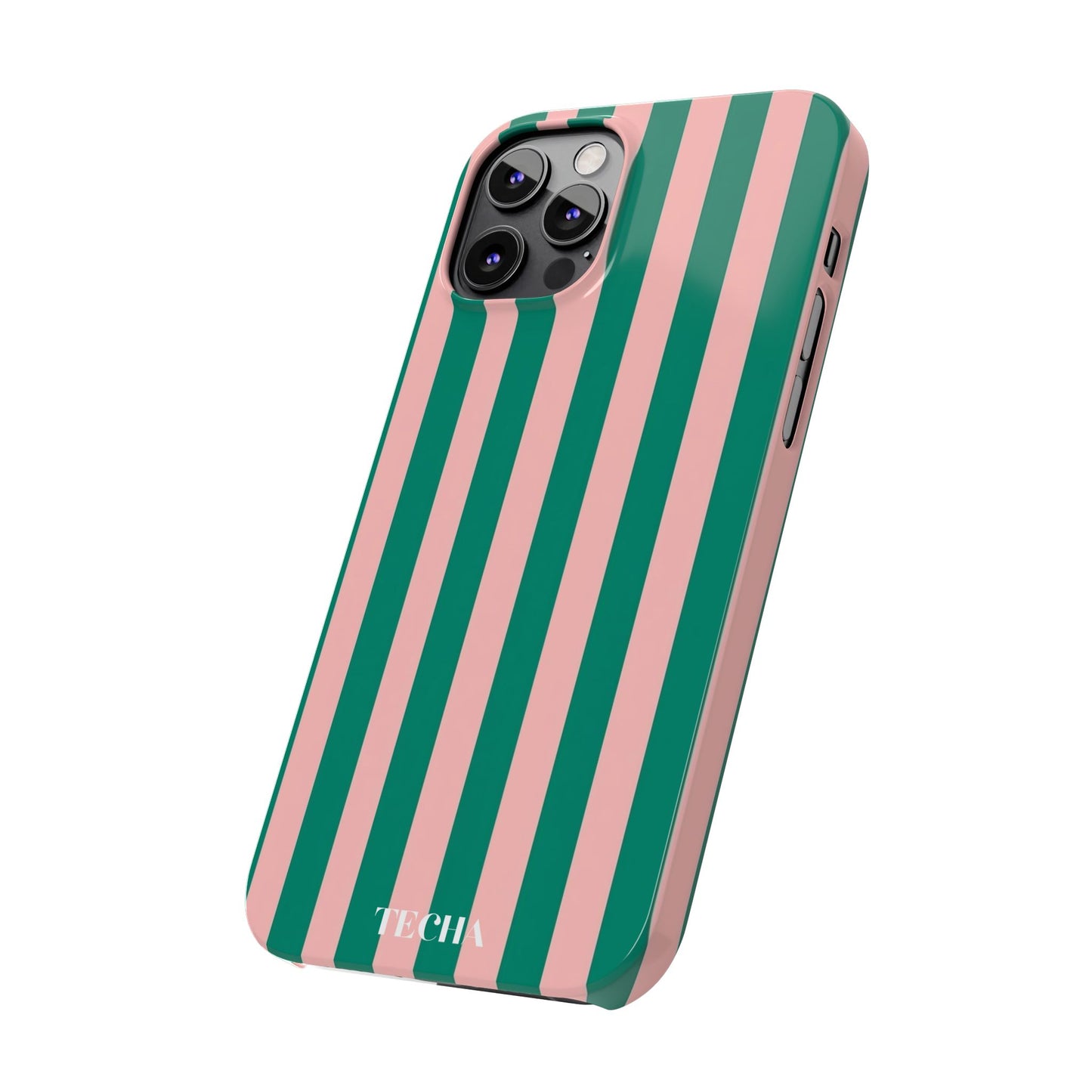 Striped Pink & Green