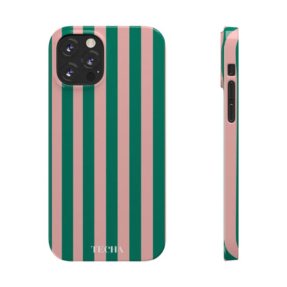Striped Pink & Green