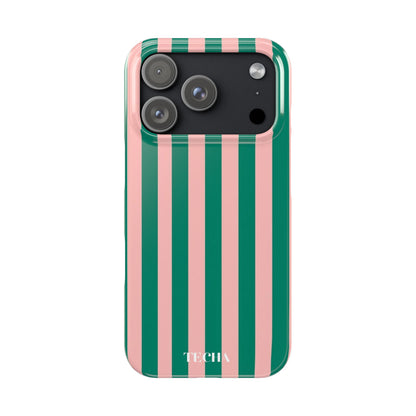 Striped Pink & Green