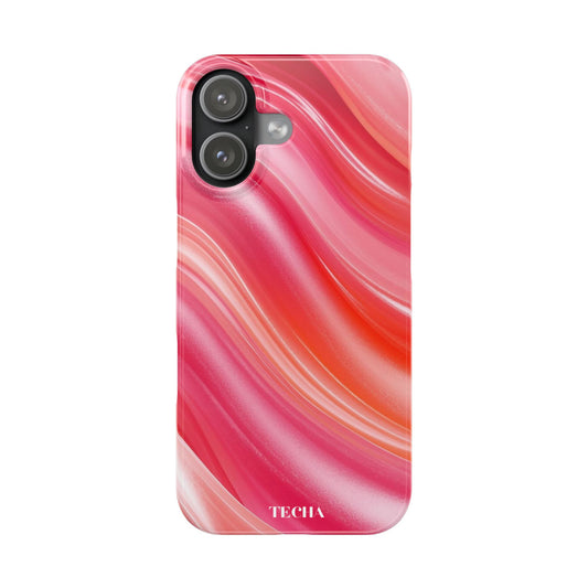 Pink orange swirl