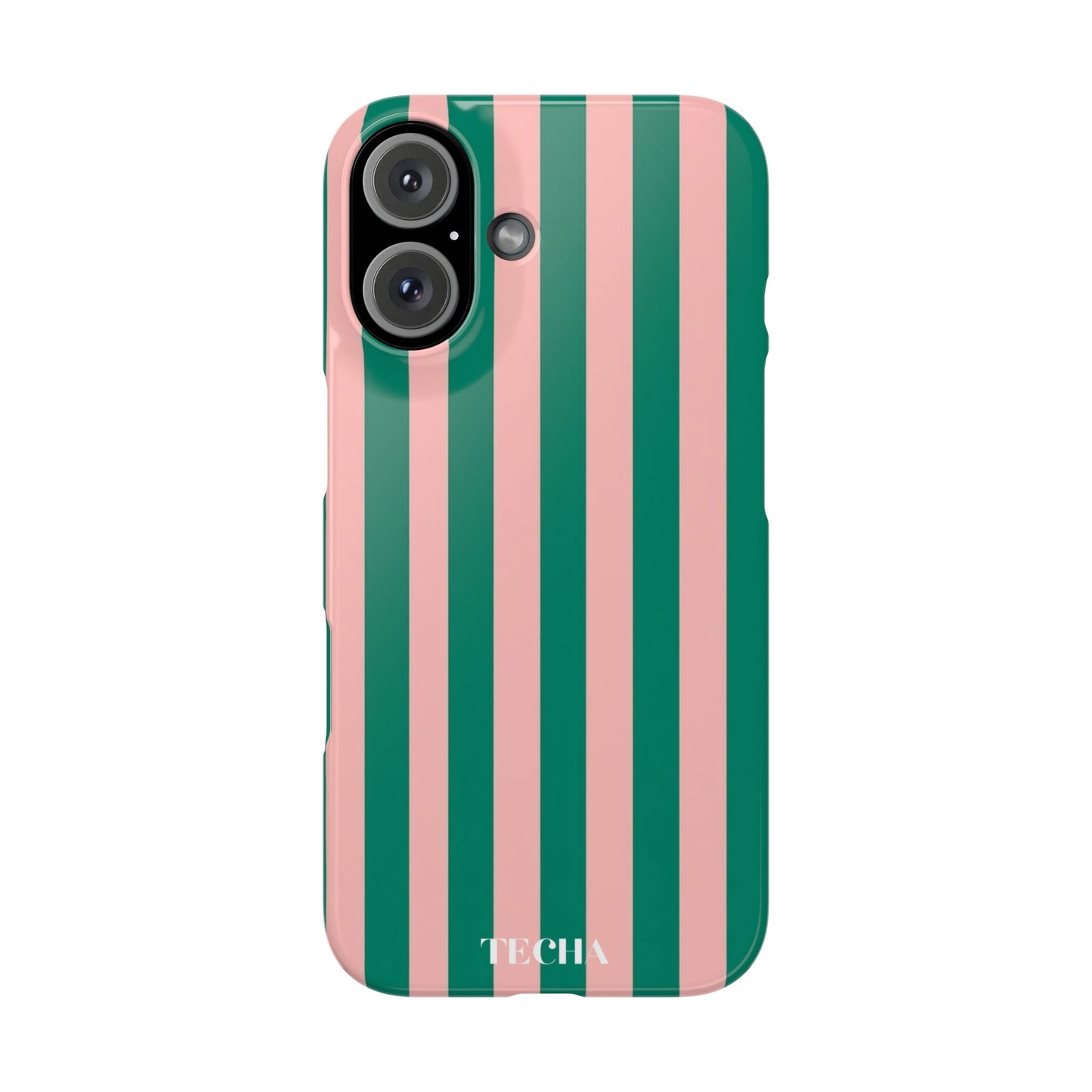 Striped Pink & Green