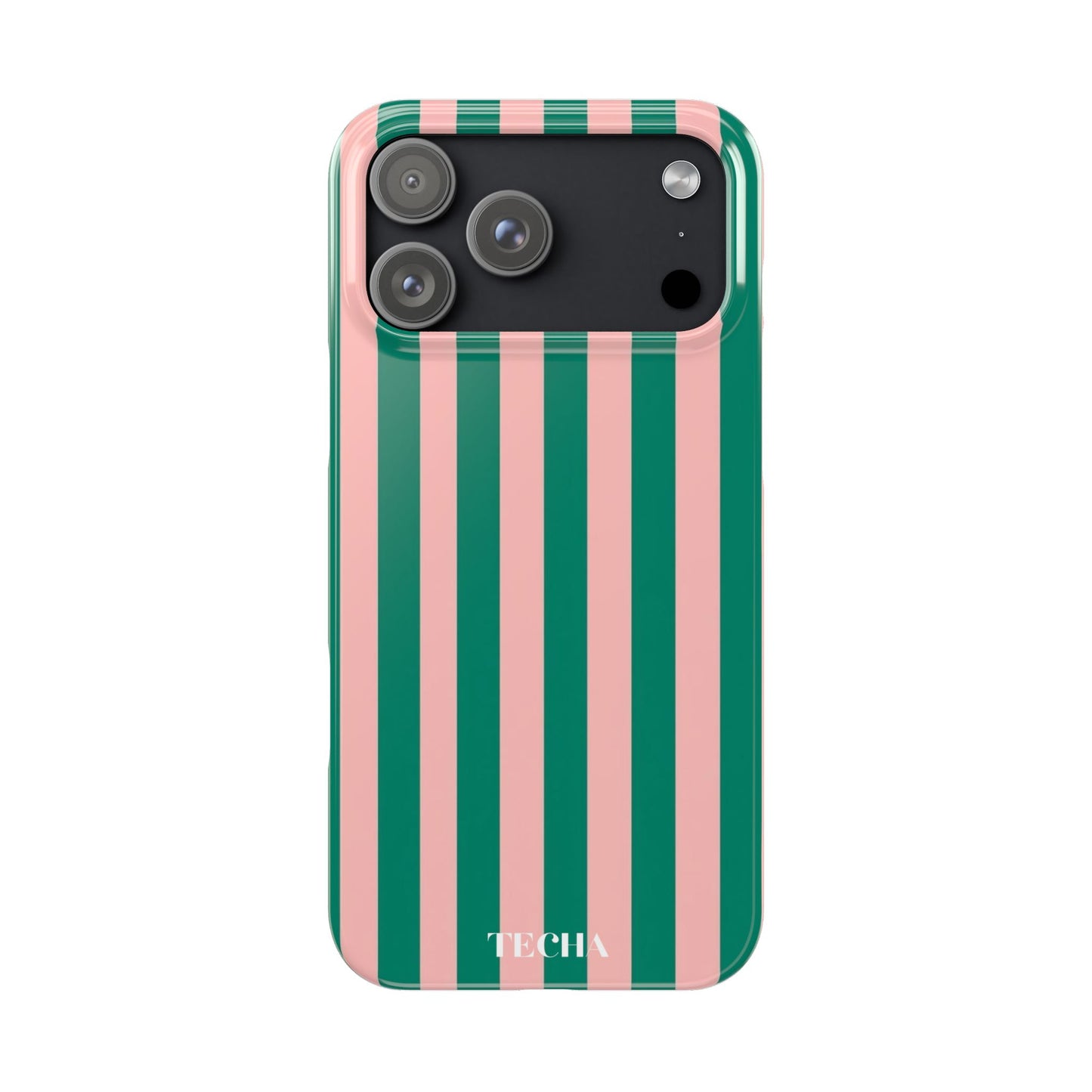 Striped Pink & Green