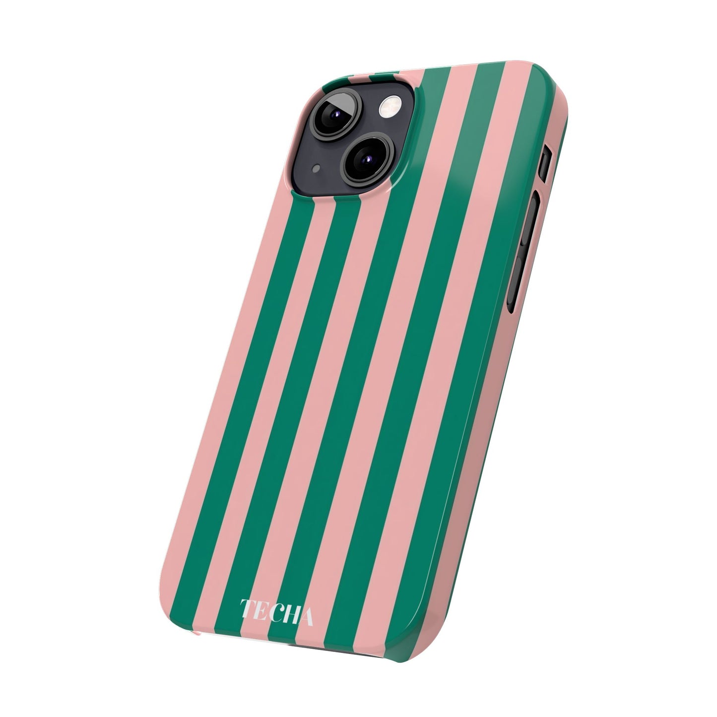 Striped Pink & Green