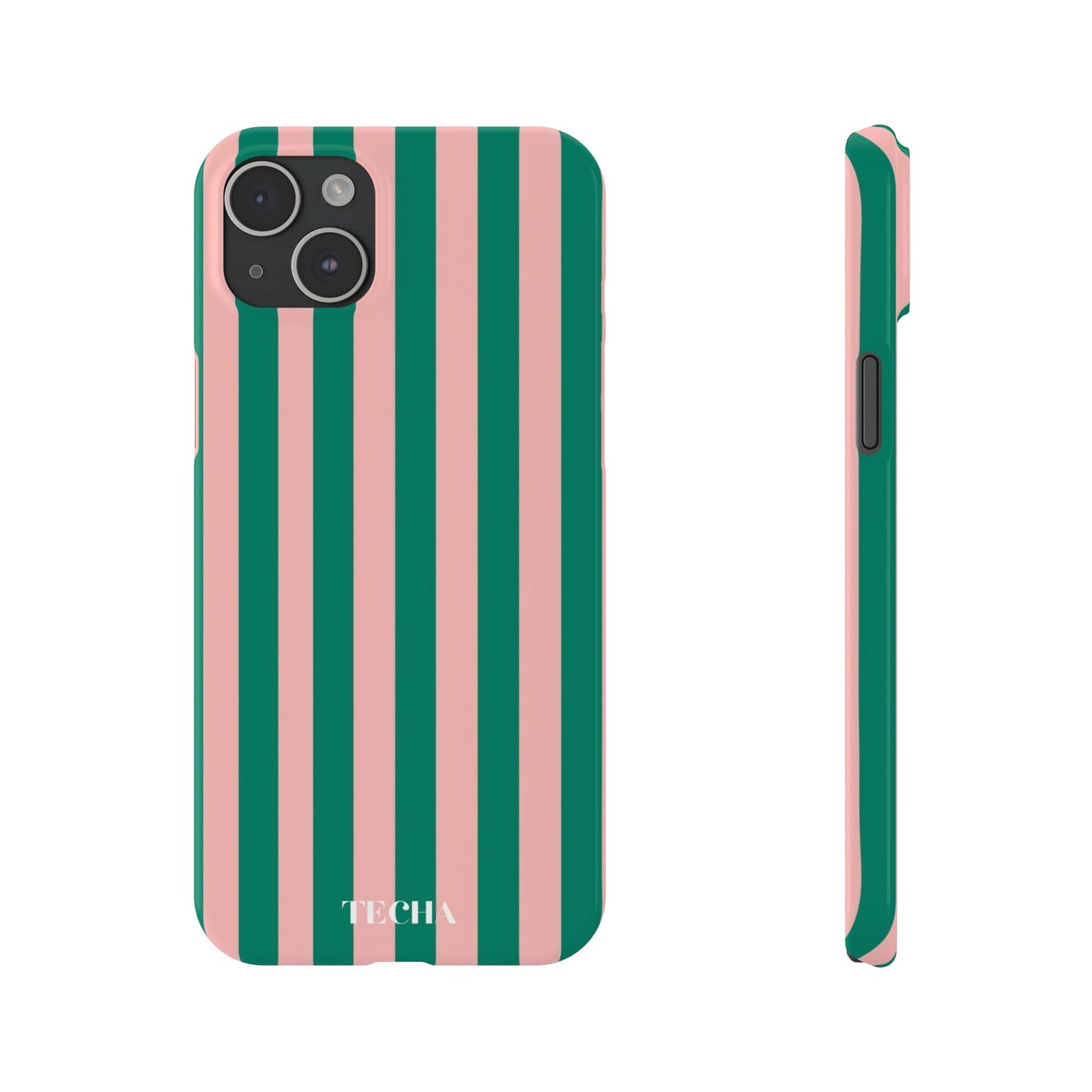Striped Pink & Green