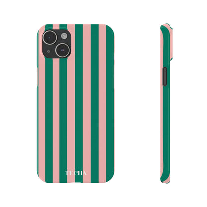 Striped Pink & Green