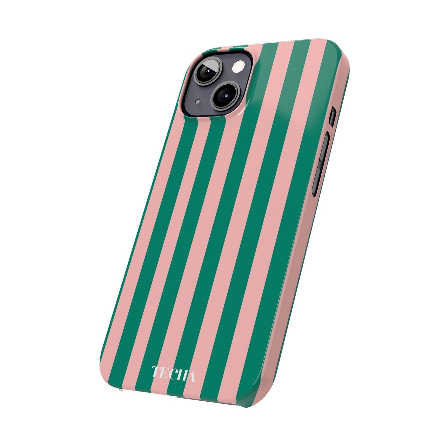 Striped Pink & Green