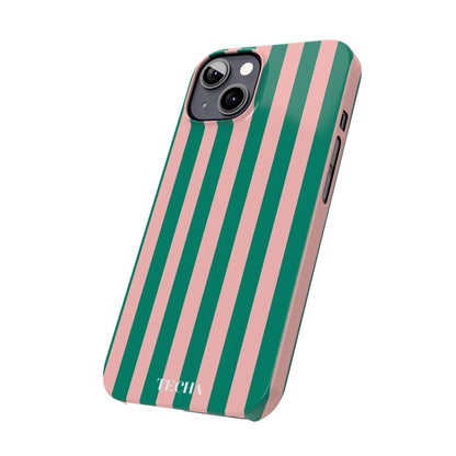 Striped Pink & Green