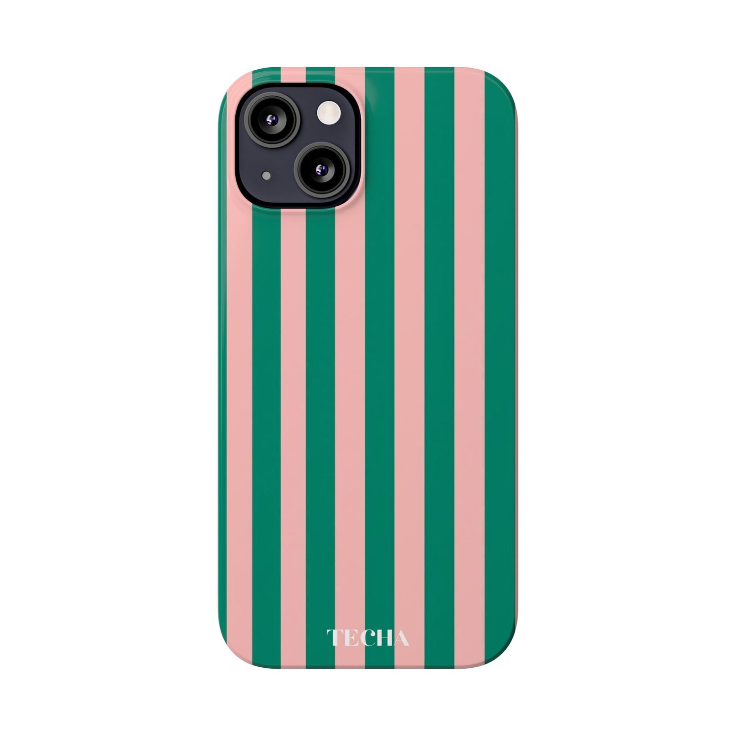 Striped Pink & Green
