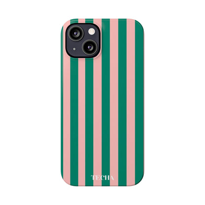 Striped Pink & Green