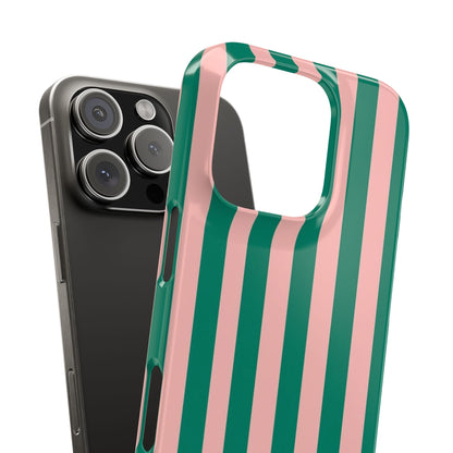 Striped Pink & Green