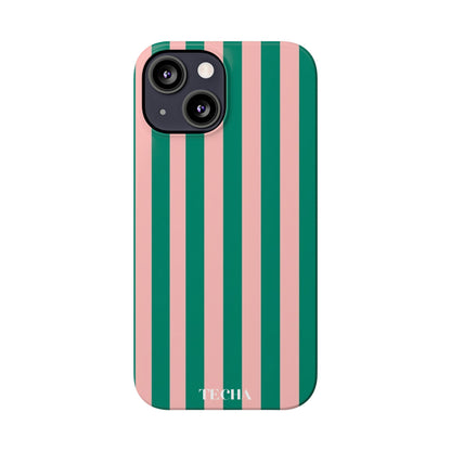 Striped Pink & Green