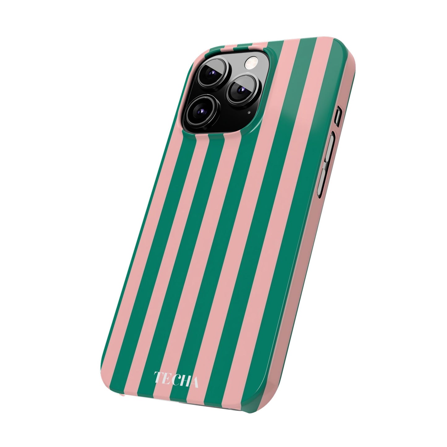 Striped Pink & Green