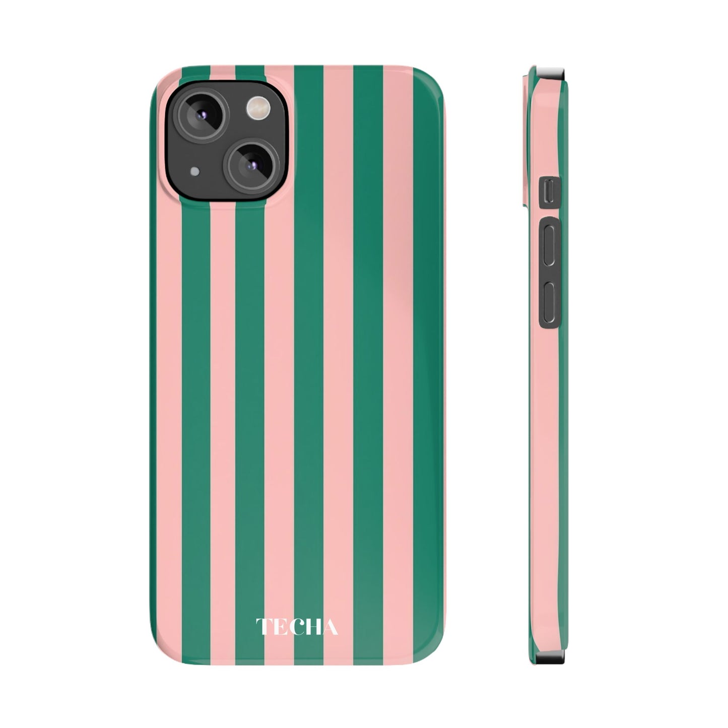 Striped Pink & Green