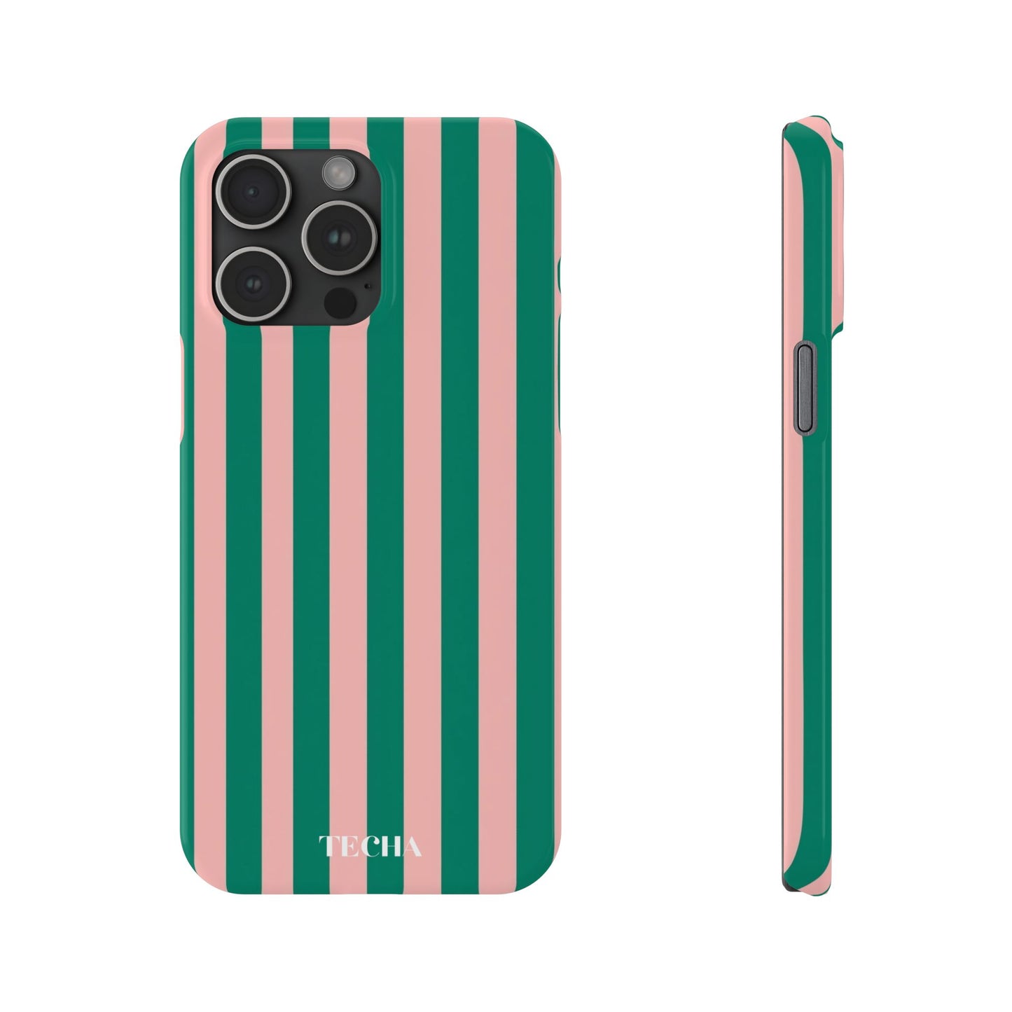 Striped Pink & Green