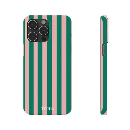 Striped Pink & Green
