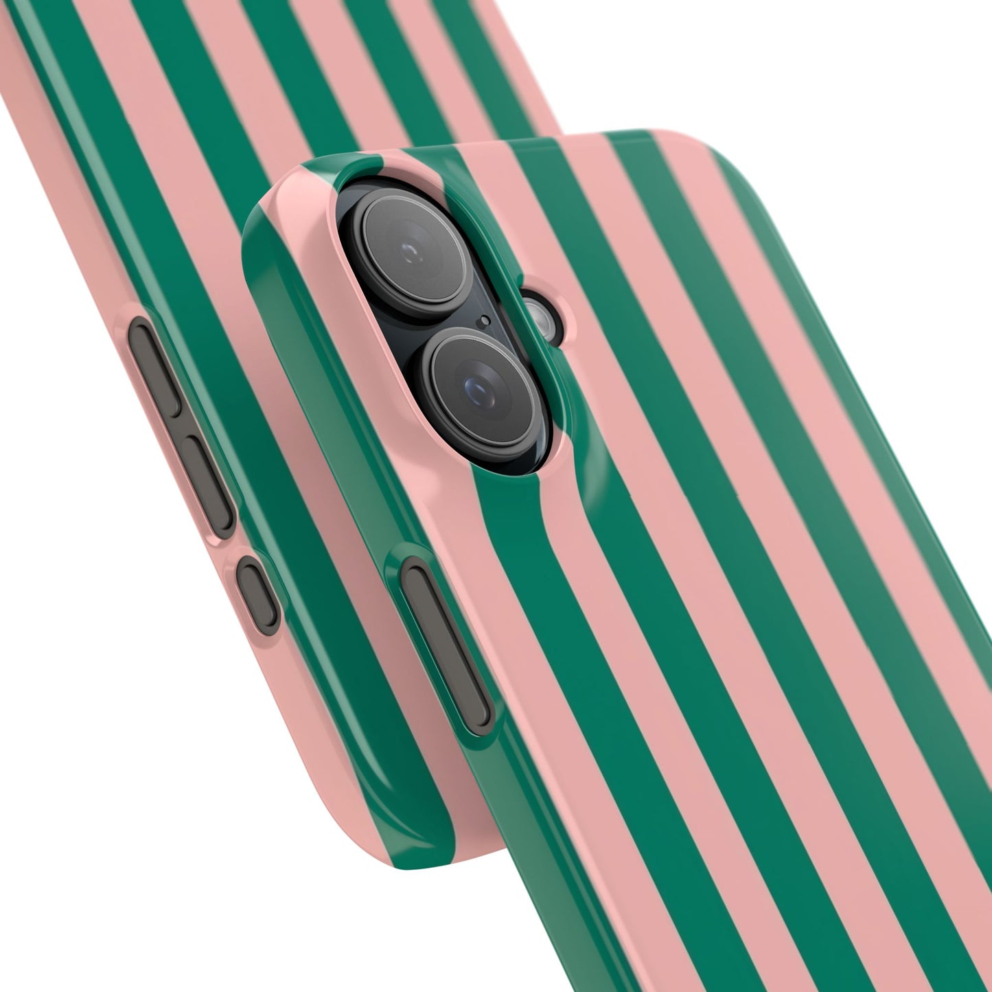 Striped Pink & Green