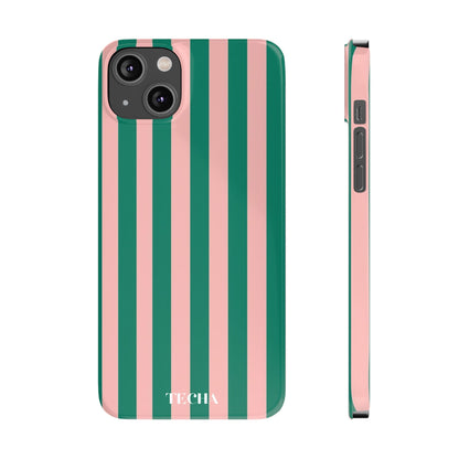 Striped Pink & Green
