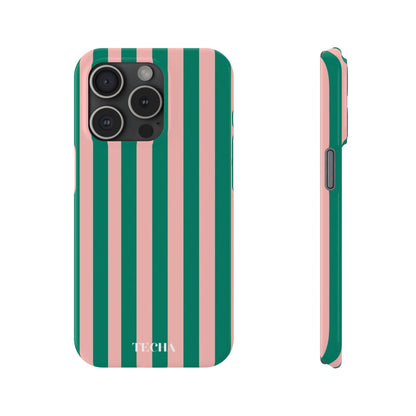 Striped Pink & Green