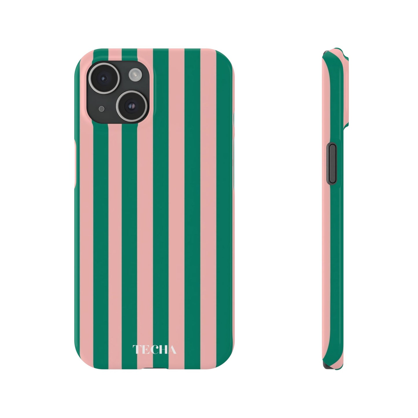 Striped Pink & Green