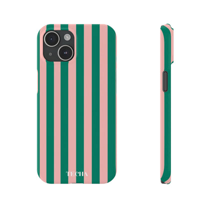 Striped Pink & Green
