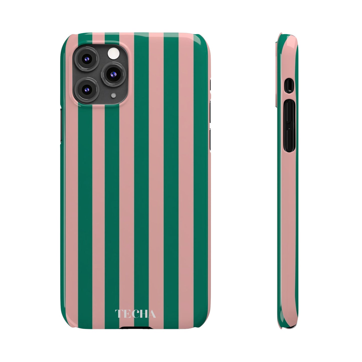 Striped Pink & Green