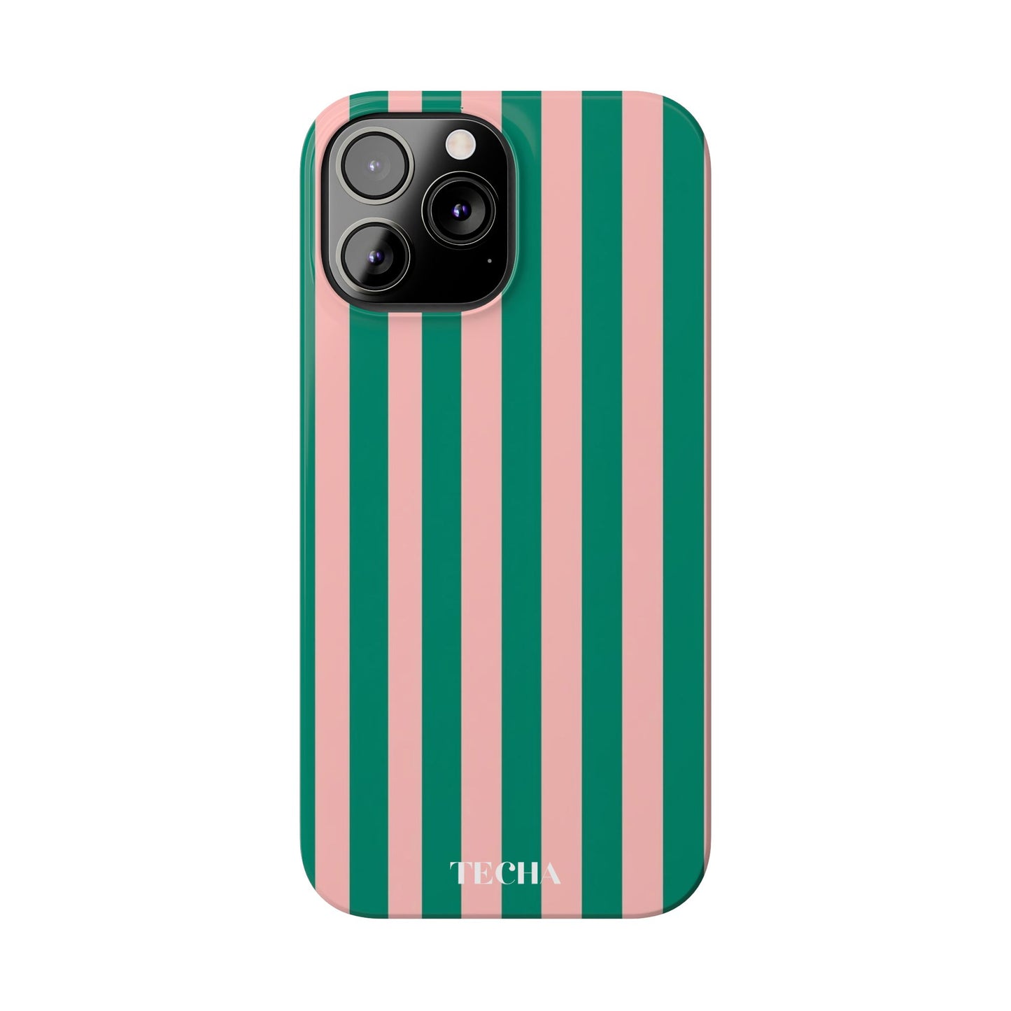 Striped Pink & Green