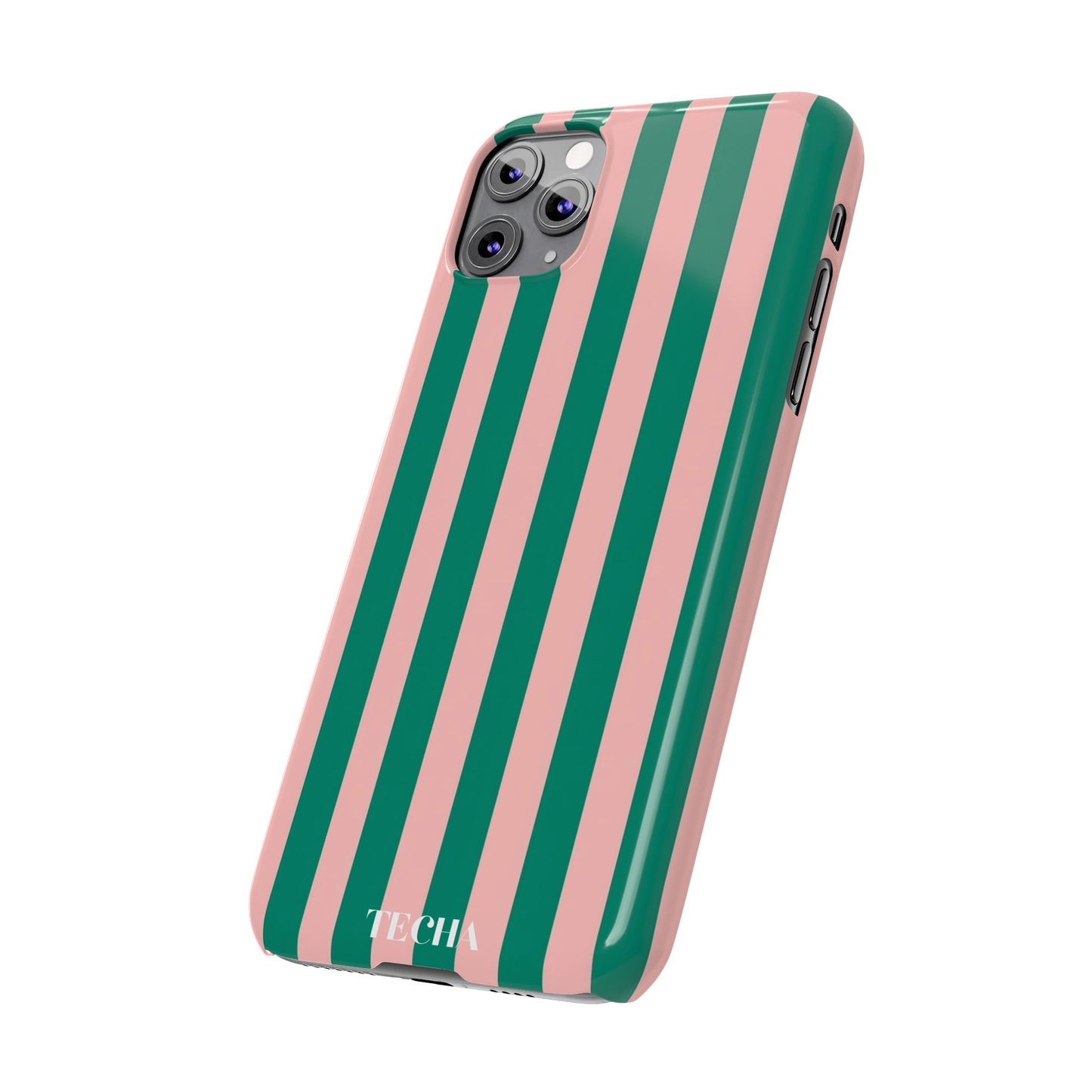 Striped Pink & Green