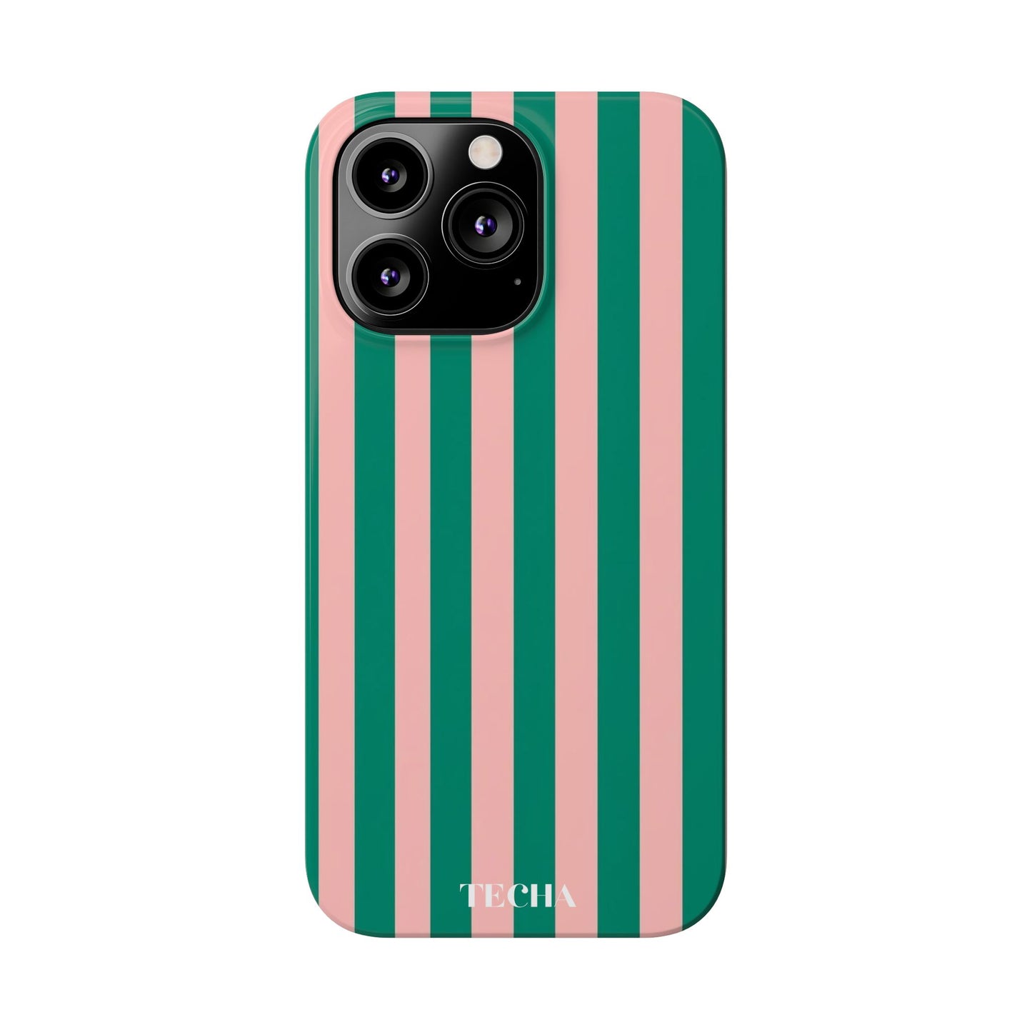 Striped Pink & Green