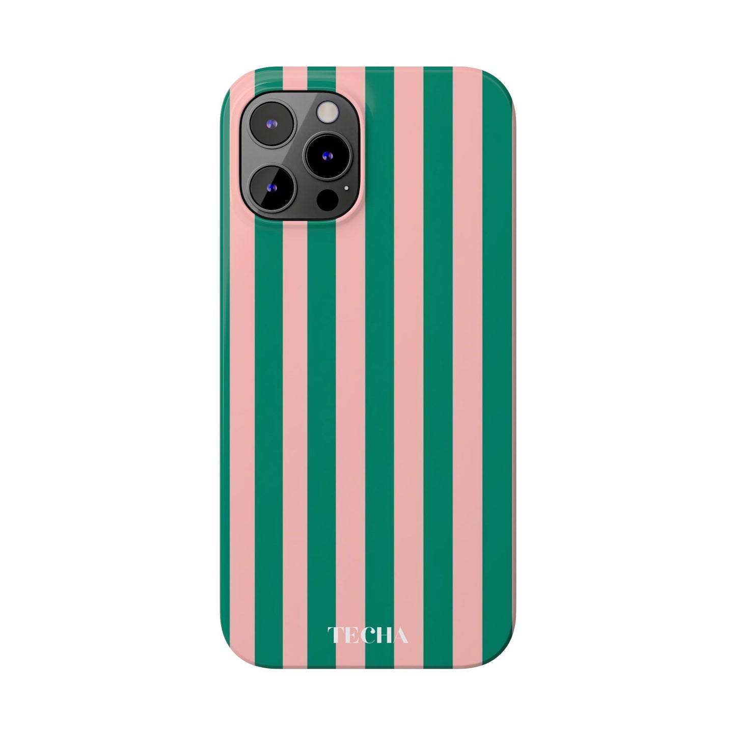 Striped Pink & Green
