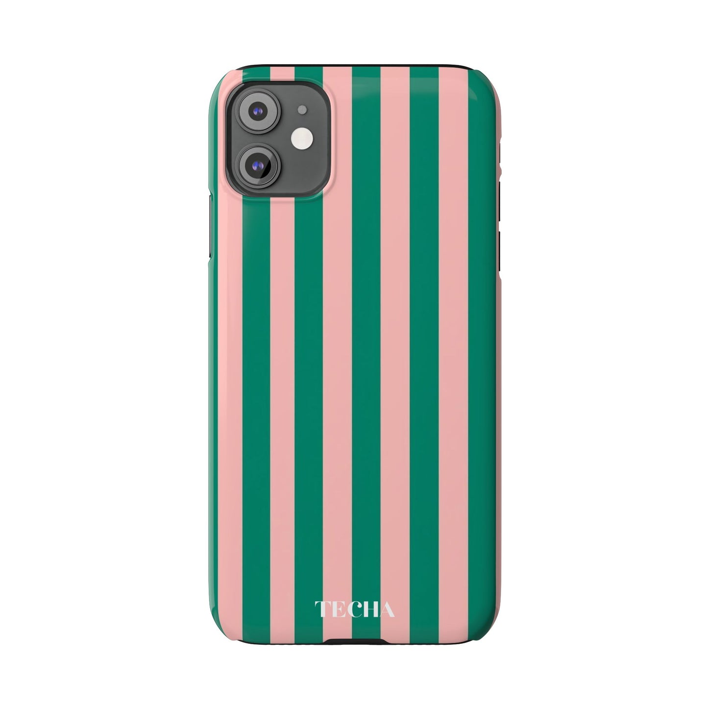 Striped Pink & Green