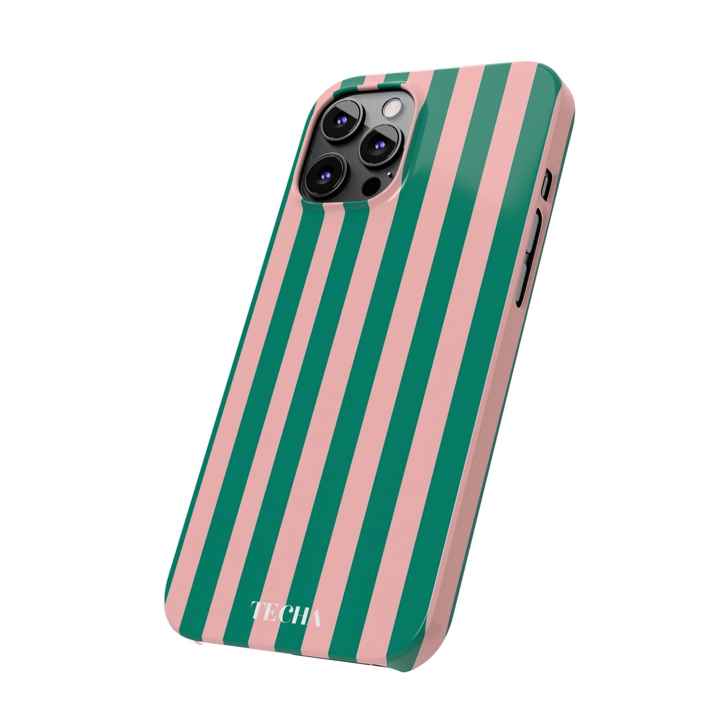 Striped Pink & Green