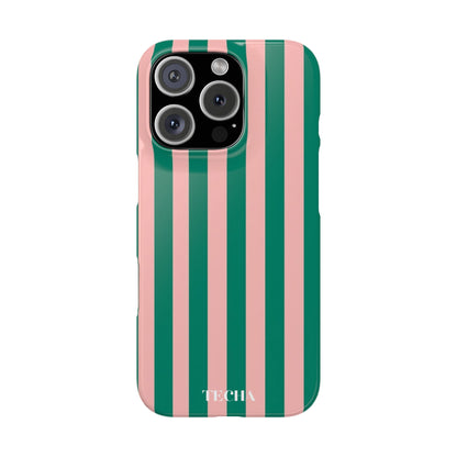 Striped Pink & Green