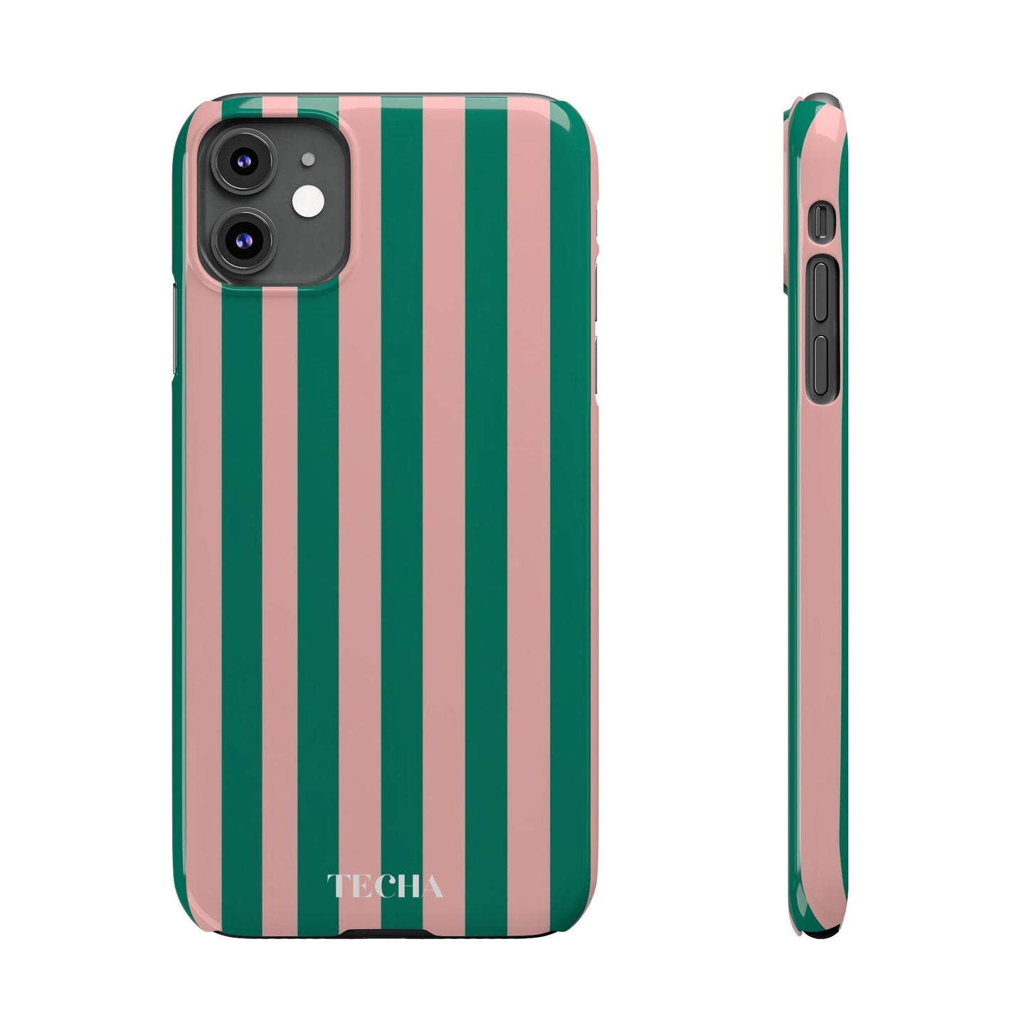 Striped Pink & Green