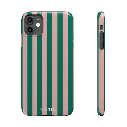 Striped Pink & Green