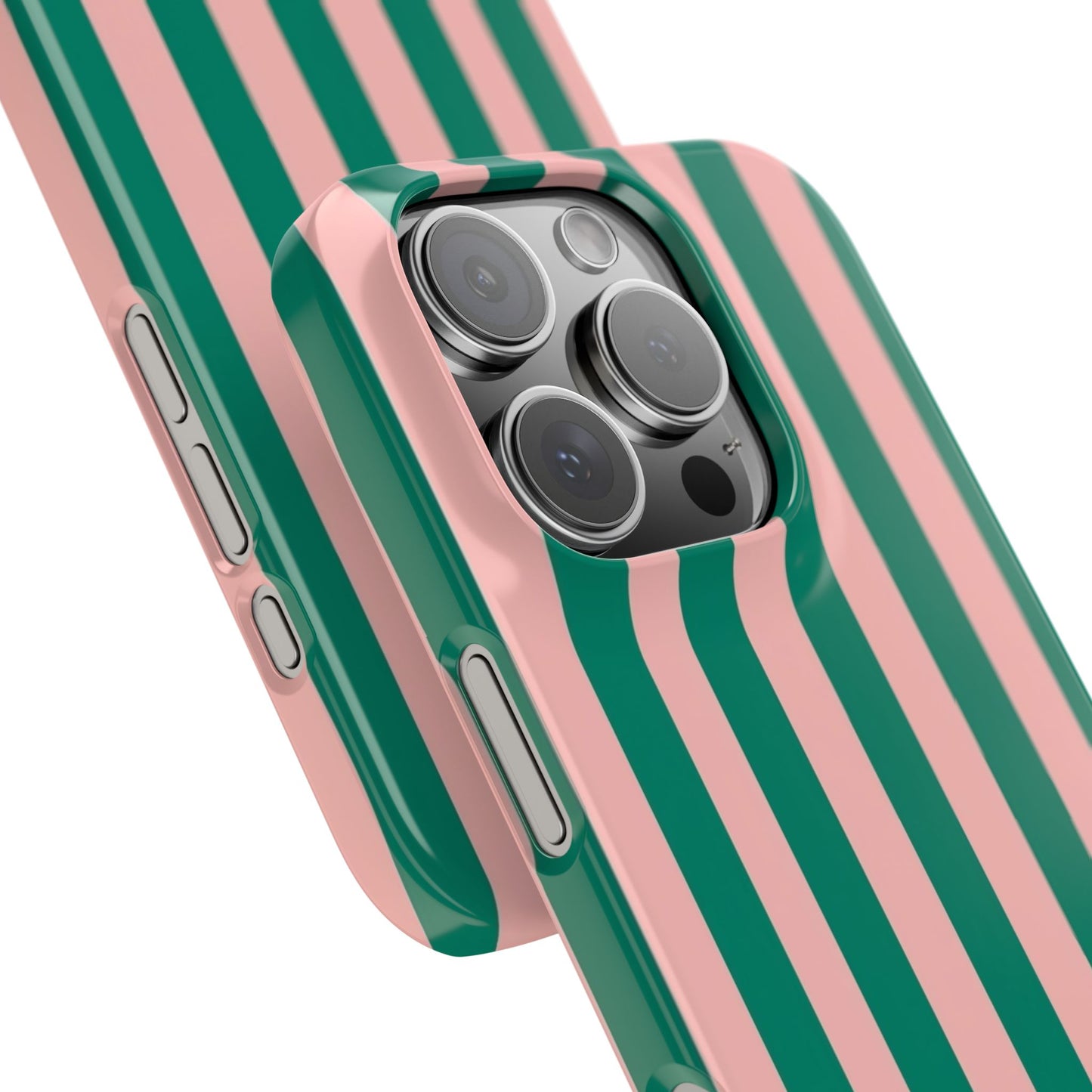 Striped Pink & Green