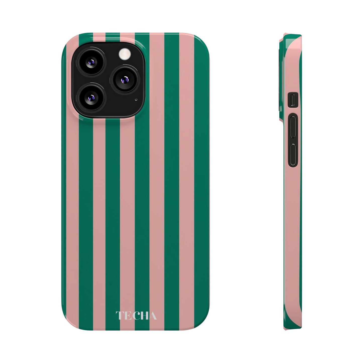 Striped Pink & Green