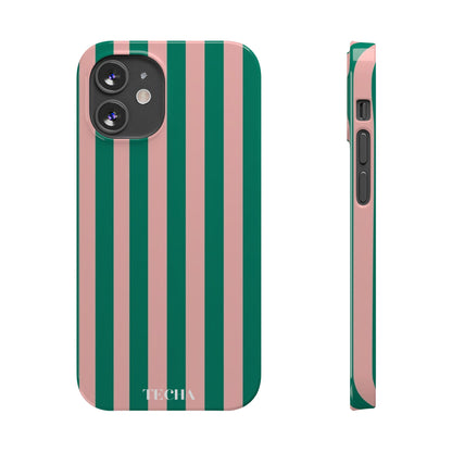 Striped Pink & Green