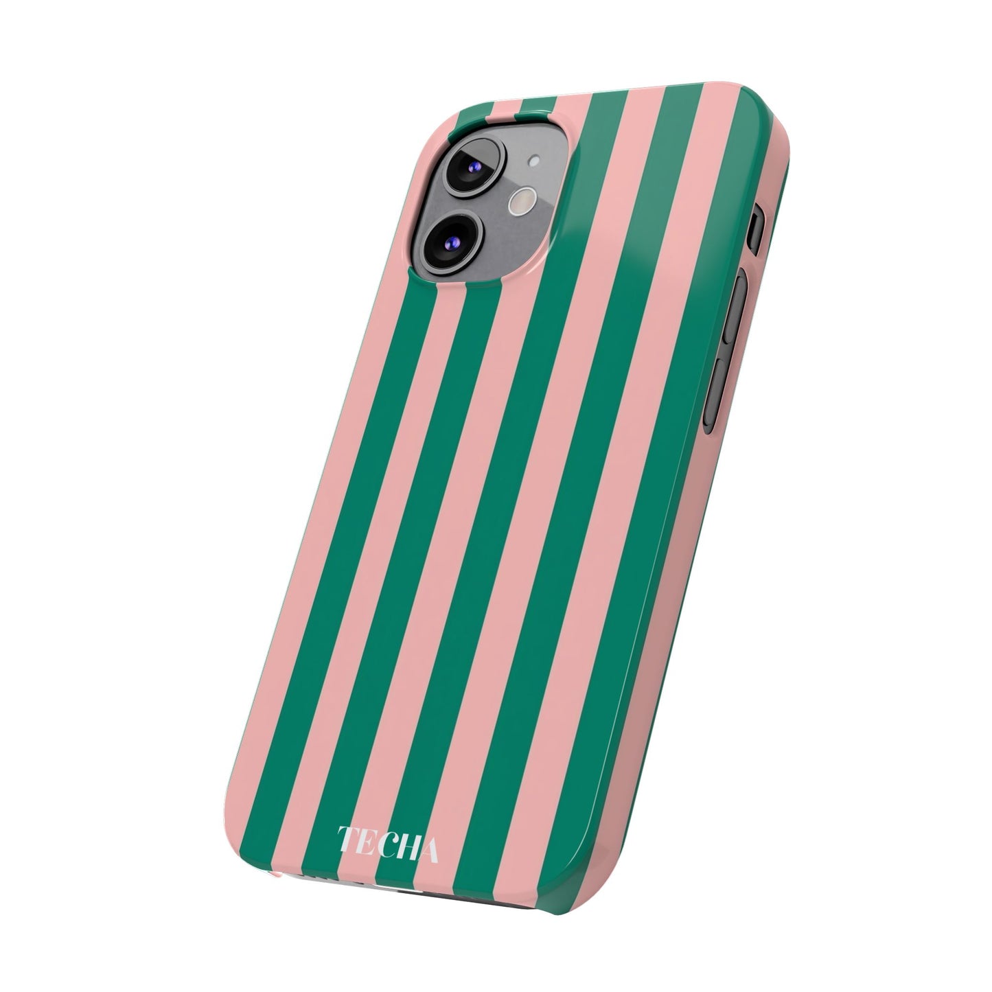 Striped Pink & Green