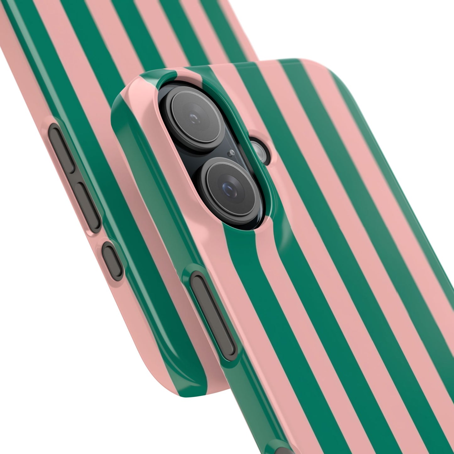 Striped Pink & Green